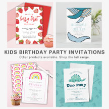 Kids Birthday Party Invitations