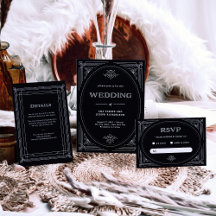 Modern Deco | Elegant Black and White Wedding