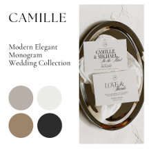 Camille • Modern Monogram Wedding Collection