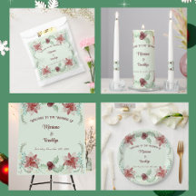 Christmas Holly Berry Botanical Greenery Evergreen