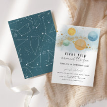 Boy's First Trip Around the Sun Outer Space