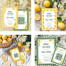 Limoncello Lemonade Lemons Bridal Shower Suite