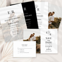 Timeless Simplicity Monogram Wedding Collection