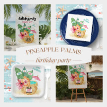 Pineapple Palms Tropical Birthday Party