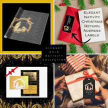 Elegant Gold Nativity