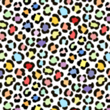 Trendy Multicolored Leopard Fur Effect Pattern