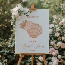 Boho Seashell Beach Bridal Shower Collection