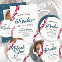 Rookie of the Year Baseball Kids Birthday