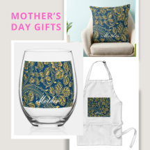 Golden Blue Elegance 