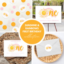 Sunshine & Rainbows First Birthday Collection 