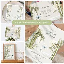 Elegant Oriental Bamboo 60th Birthday Party