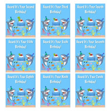 Jawsome Birthdays: Shark & Sea Life Cards for Ages