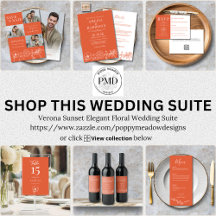 Verona Sunset Elegant Floral Wedding Suite