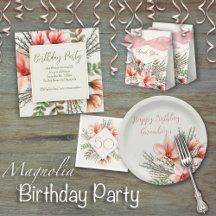 Magnolia and Willows Adult Birthday Party