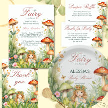 Enchanted forest fairy baby shower