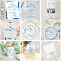 45th Sapphire Wedding Anniversary Collection