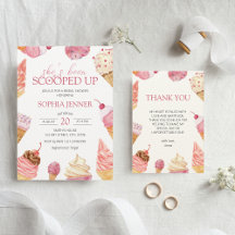 She's been scooped up - bridal shower