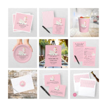 Swan A Little Princess Pink Baby Shower