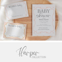 Harper • Modern Geometric Peach Baby Suite