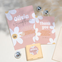 Retro Daisy Groovy Girl Birthday Party