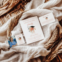 Soft Floral Tooth Graduation Party