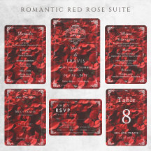 Romantic Red Rose Holiday Wedding Suite