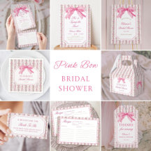 Coquette Pink Bow Bridal Shower