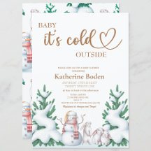 Winter Baby Shower. Snowman 