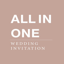 All in One - Wedding invitation
