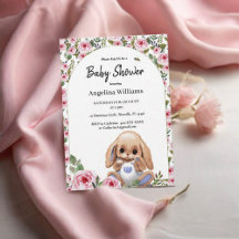 Baby Shower Plush Bunny