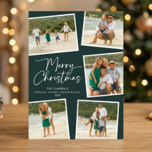Merry Christmas Script Collage