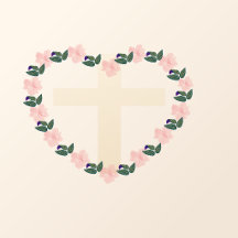 Floral Heart Faith Blessings for Grandma