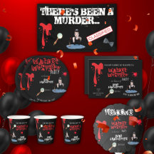 Murder Mystery Party Black Elegant KIT