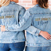 Air Force Matching Military Family Denim Jacket