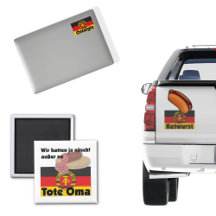 Retro Deutschland Ostalgie Sticker und Magneten