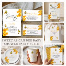 Sweet As Can Bee Baby Shower Party Suite