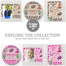 Cowboy and Cowgirl Rodeo Girls and Boys Birthday 