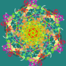 Unusual green yellow marble abstract 