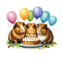 3 Guinea Pigs Birthday Party
