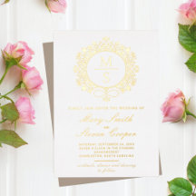 Gilded Monogram Wedding