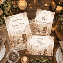 Romantic Western Desert Wedding