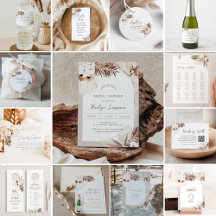 SIERRA bohemian dried pampas, palm and foliage