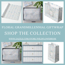 Grandmillennial Floral Gift Wrap Collection