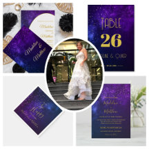 Celestial Elegant Starry Night Sky Wedding Suite 