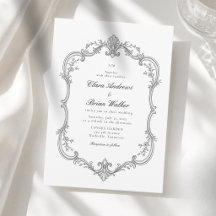 Vintage Monogram Border Wedding Collection
