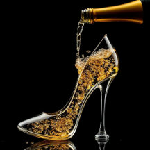 Stiletto and Sparkling Wine