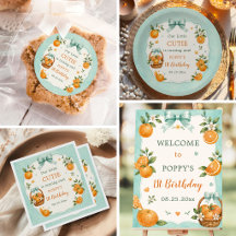 Sweet Little Cutie Orange Citrus Birthday
