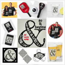 Ampersand Symbol Scribbled in Black on Gray