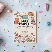 Cute Cat Pawty Birthday Collection