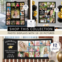 Graduation 10-20 Photo Collage Displays